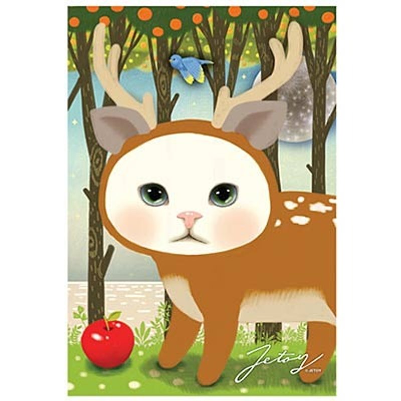 JETOY,甜蜜猫 明信片 _Deer(J1407104) - 卡片/明信片 - 纸 多色