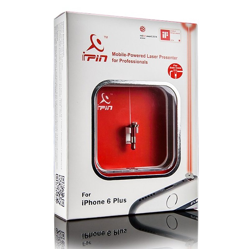iPin 手机专用 雷射简报器 iPhone  全系列适用 加长版 - 手机壳/手机套 - 其他金属 红色