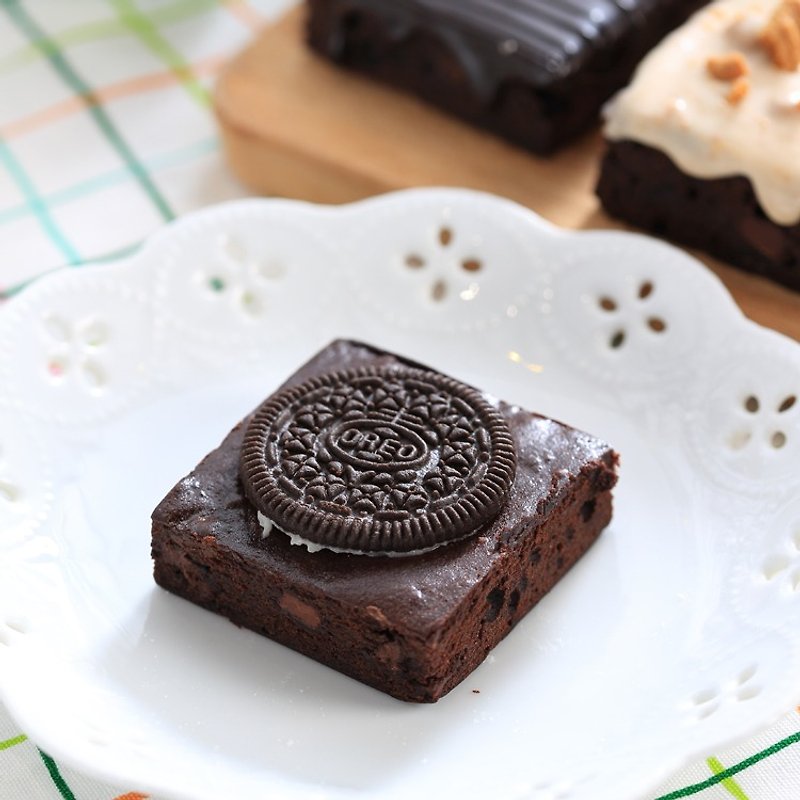 【黑熊先生巧克力布朗尼】OREO饼干布朗尼 - 蛋糕/甜点 - 新鲜食材 黑色