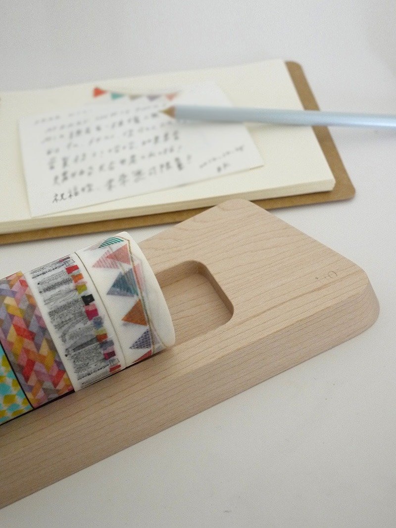 【情人节礼物】Lito étape /小舞台 木制纸胶带收纳(好礼1+1) - 收纳用品 - 木头 咖啡色