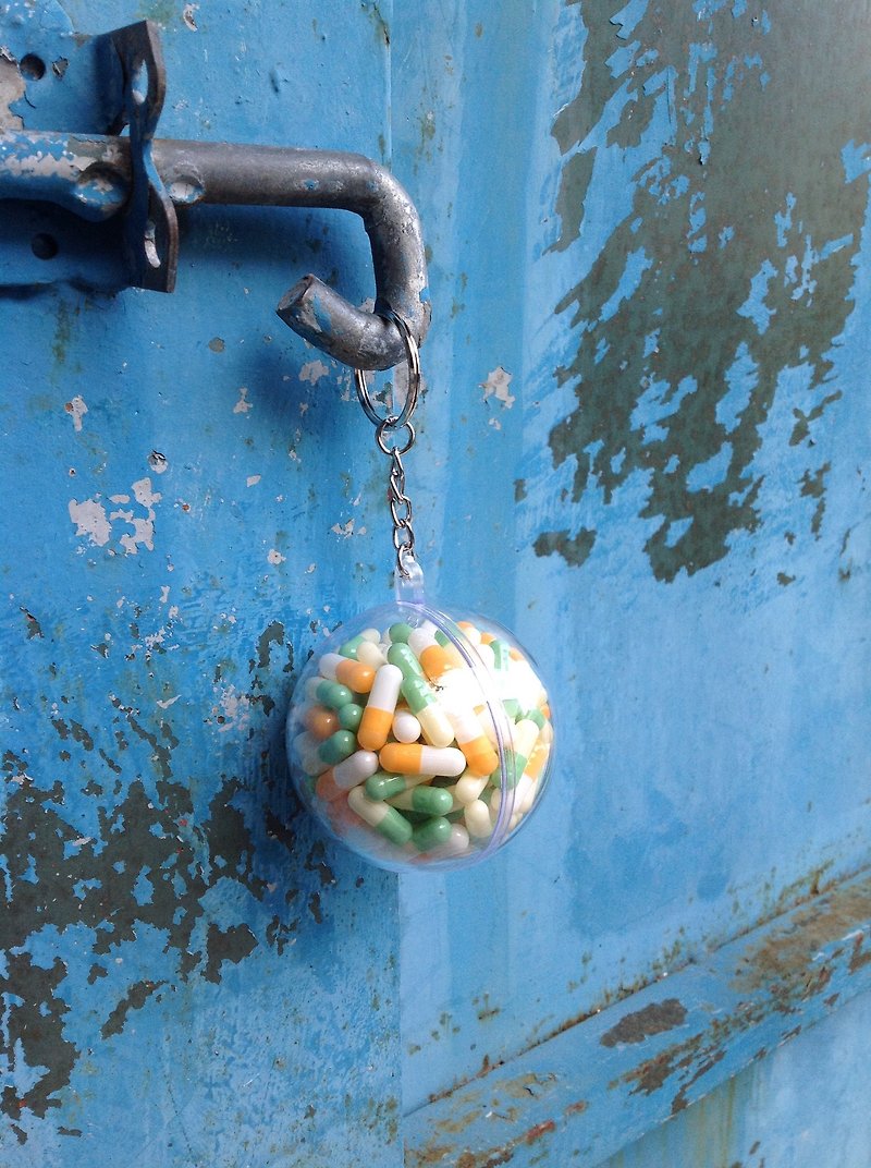 球救系列钥匙圈—芭乐柑橘 - 钥匙链/钥匙包 - 压克力 多色