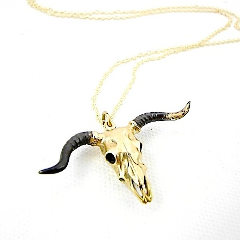Zodiac pendant Bull skull is for Taurus - 项链 - 其他金属 