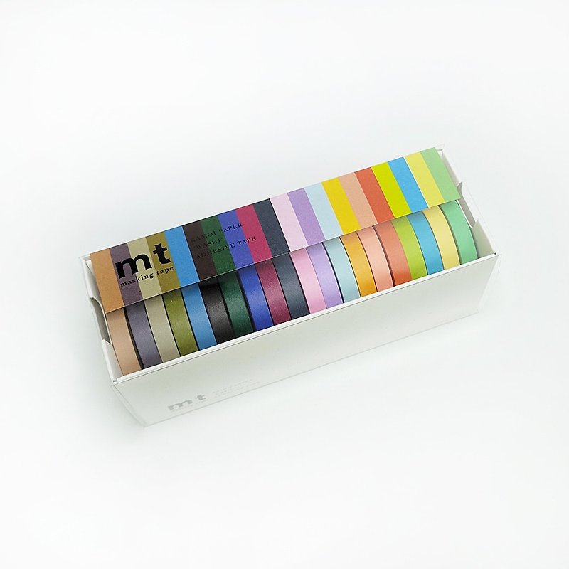 mt 和纸胶带 20色盒装组 / 明色+暗色 (MT20P002R) / 7m新版 - 纸胶带 - 纸 多色