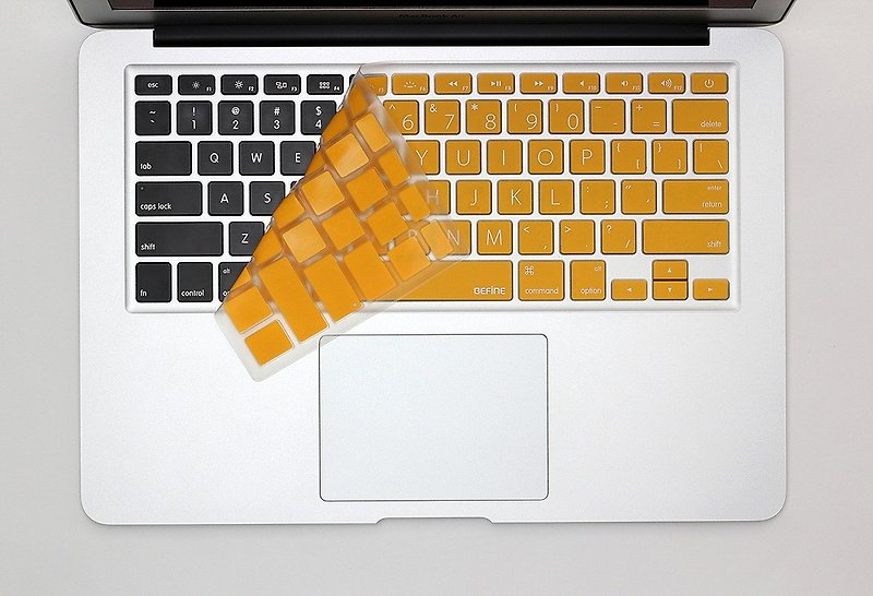 BEFINE MacBook Air 13专用键盘保护膜（KUSO英文Lion版）  橘底白字 (8809305221200) 此版无注音 - 电脑配件 - 其他材质 橘色