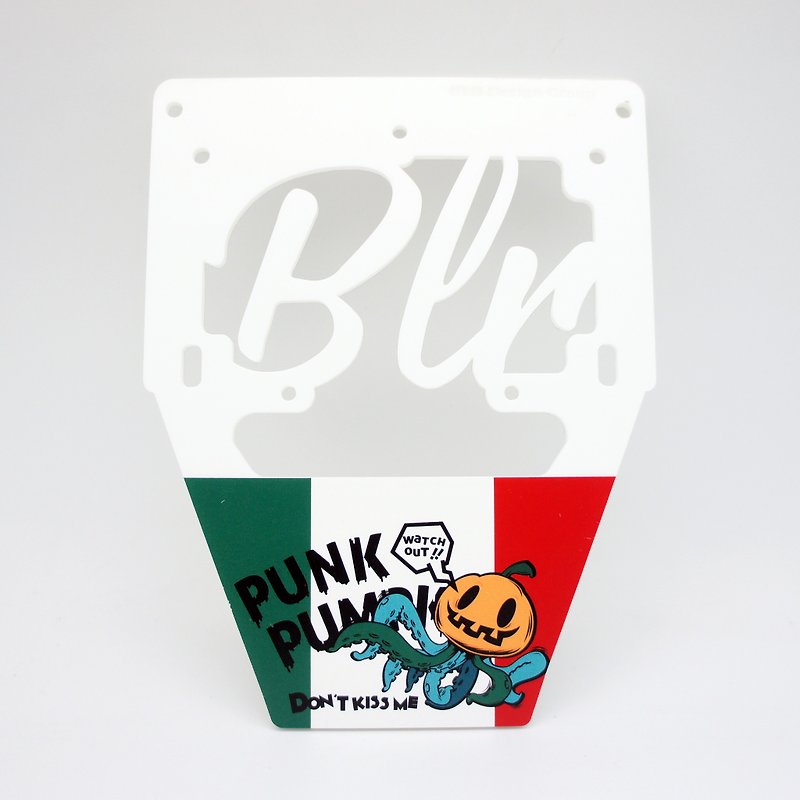 BLR 挡泥板 PunkPumpkin 章鱼南瓜 AC10 车牌框架 伟士牌 Vespa 专用 - 其他 - 压克力 白色