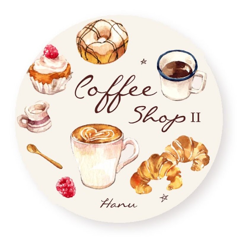 Atelier Hanu / Coffee Shop II 咖啡店2 纸胶带 - 纸胶带 - 纸 咖啡色