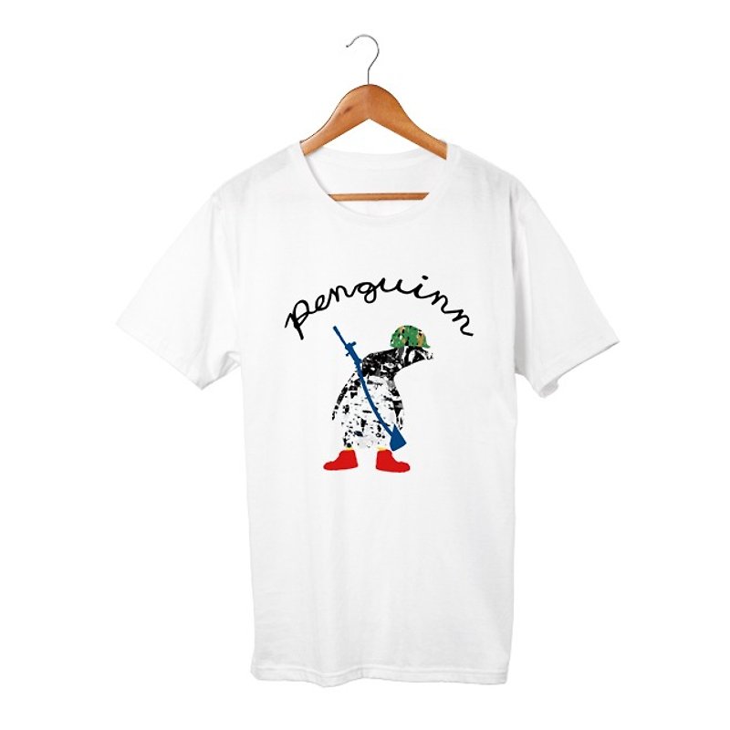 Army Penguin T-shirt - 中性连帽卫衣/T 恤 - 其他材质 