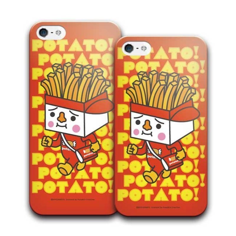PIXOSTYLE iPhone 5/5S  Style Case 豆腐薯条 290 - 手机壳/手机套 - 塑料 红色
