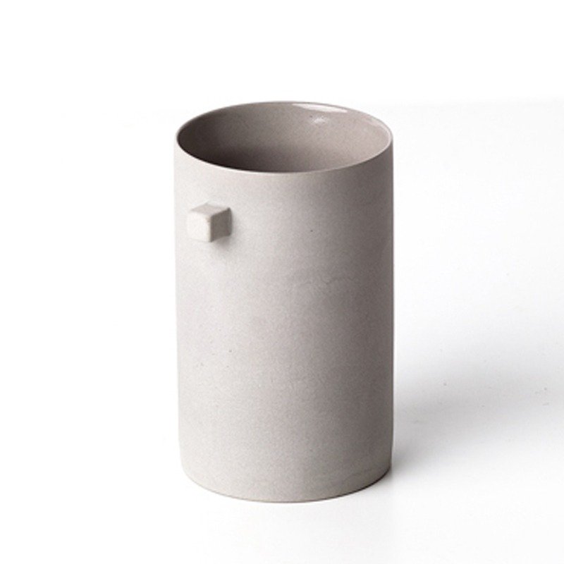 【方圆系列 - 水杯】 瓷杯  茶杯  简约  工艺品 - 茶具/茶杯 - 瓷 灰色