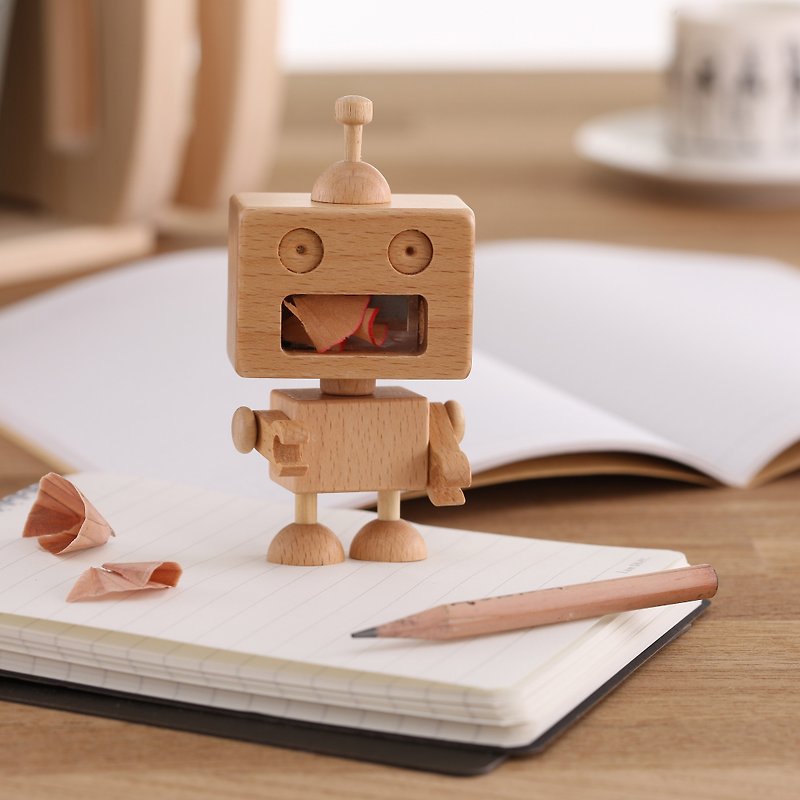 机器人削笔器-Robot - 削笔器 - 木头 