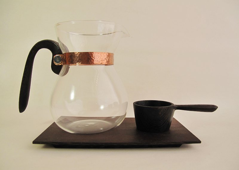 露·La Rosee 木质手感咖啡壶组-经典收藏版-铁刀木组--预购款 - 咖啡壶/周边 - 木头 黑色