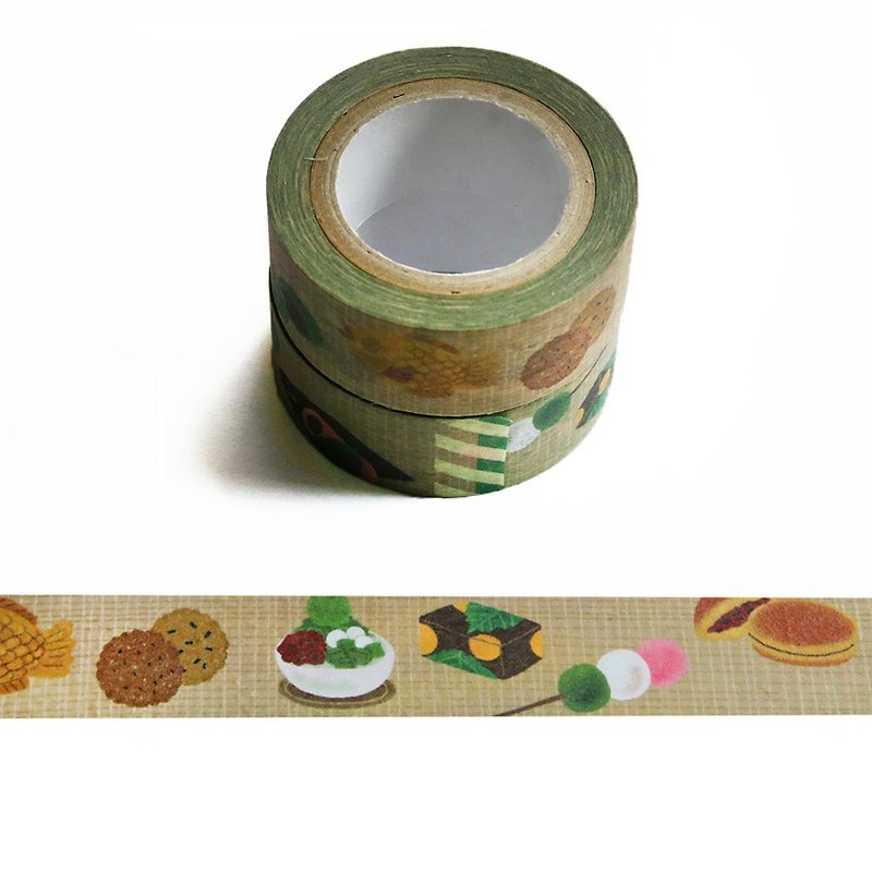 和纸胶带 : 点心铺子系列　日式和风甘味处 - 纸胶带 - 纸 卡其色