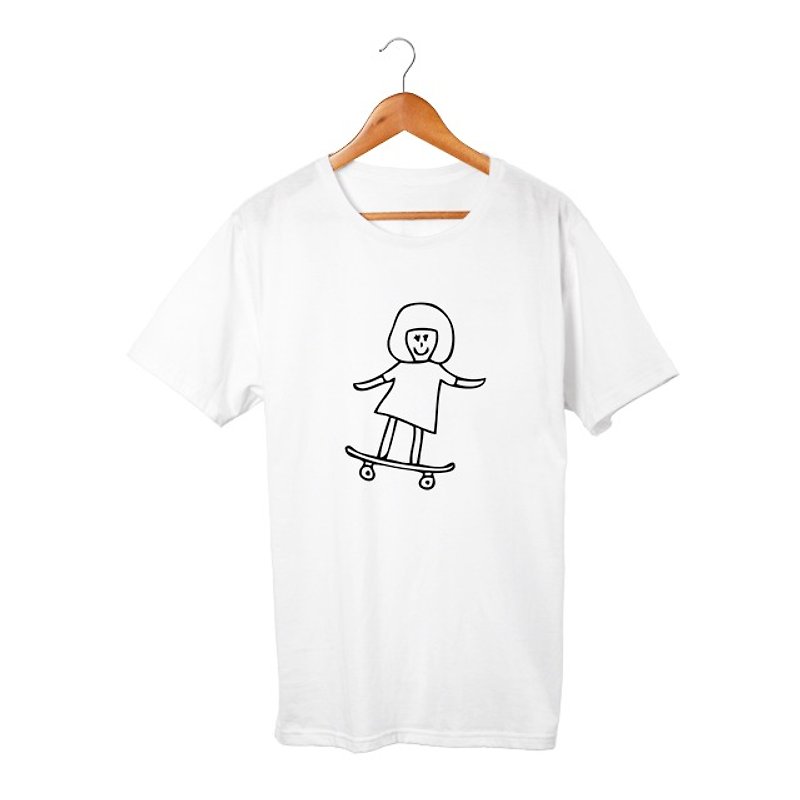 Allie #2 T-shirt - 女装 T 恤 - 棉．麻 白色