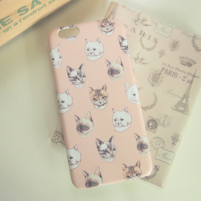:: 圣诞礼物 ::猫奴手机壳 iPhone 6 / 6s（粉红色） - 平板/电脑保护壳 - 塑料 粉红色