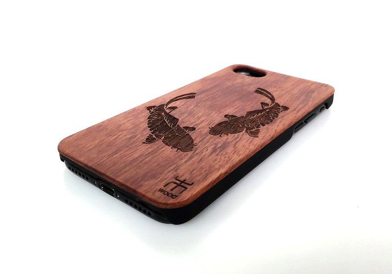 【客製】iPhone木質手機殼 iPhone14系列手機殼 免費客制 雙魚 - 手机壳/手机套 - 木头 
