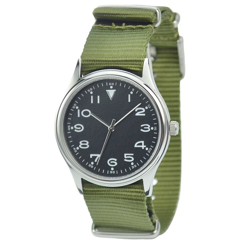 休闲手表配尼龙带 - 女表 - 其他金属 绿色