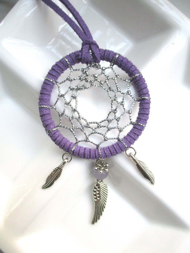小风筝-捕梦网项链-紫罗兰 - 项链 - 其他材质 紫色