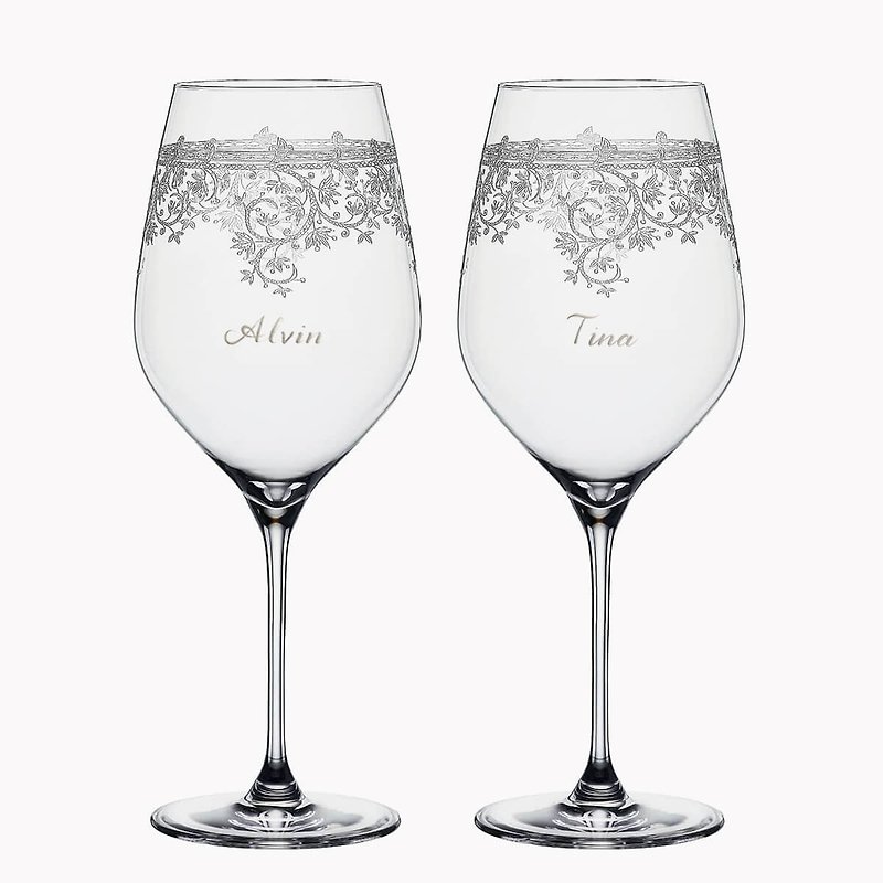 (一对价)810cc【Spiegelau婚礼】德国复古文艺白金水晶波尔多对杯 - 酒杯/酒器 - 玻璃 透明