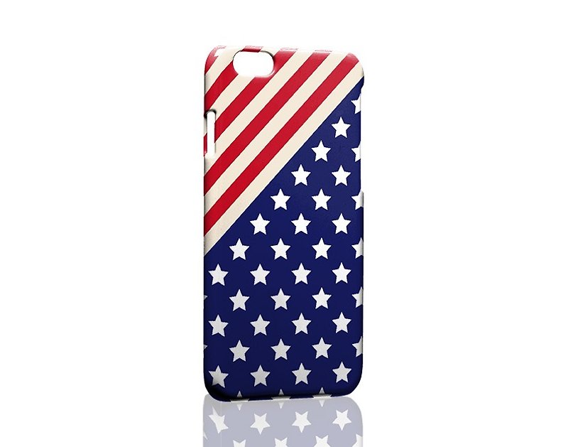 美国风星星国旗电话手机壳Apple iPhone 华为三星小米 - 手机壳/手机套 - 塑料 蓝色