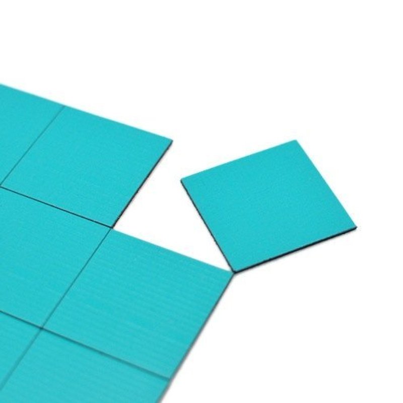 ３＋磁铁（拼贴）方块　　　　　　　　　霓虹 · 蓝 - 冰箱贴/磁贴 - 压克力 蓝色