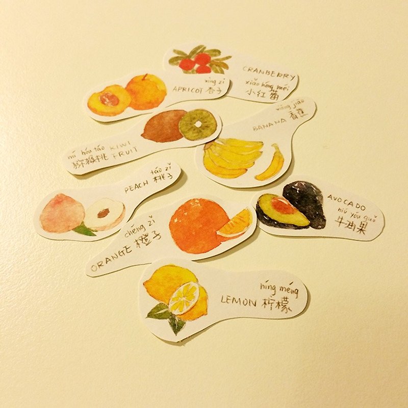 水果图鉴贴纸-Fruits - 贴纸 - 纸 