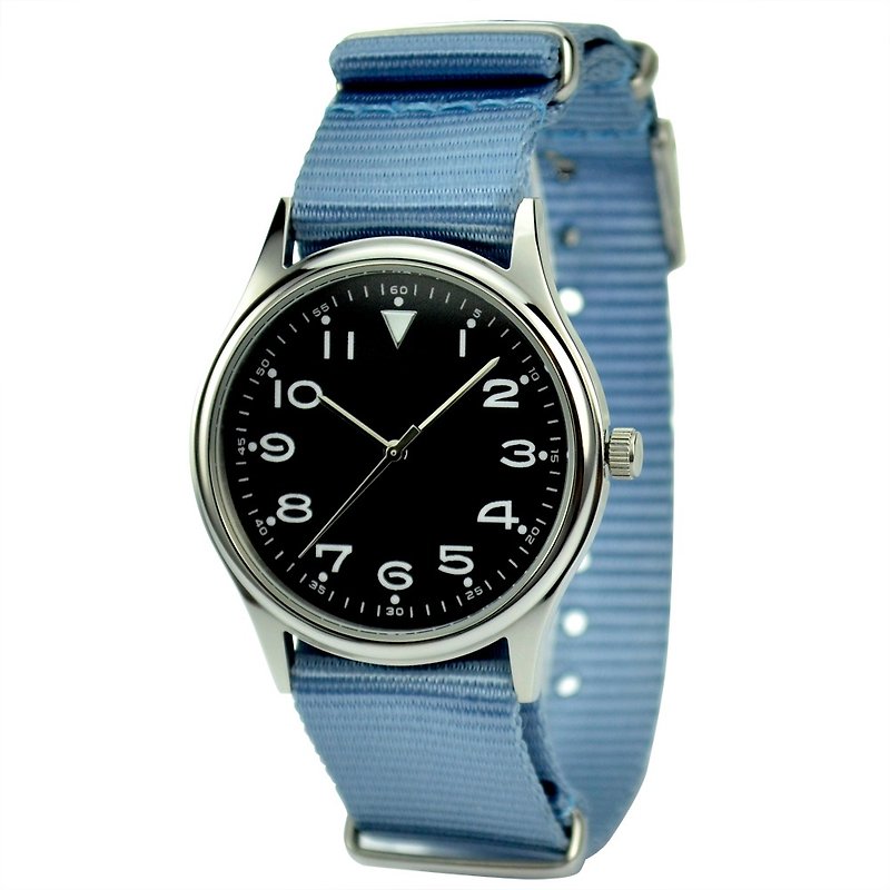 休闲手表配尼龙带 - 女表 - 其他金属 蓝色