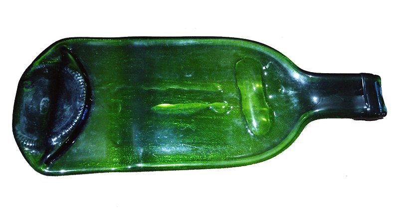 回收红酒瓶制碟子-公平贸易 - 浅碟/小碟子 - 玻璃 绿色