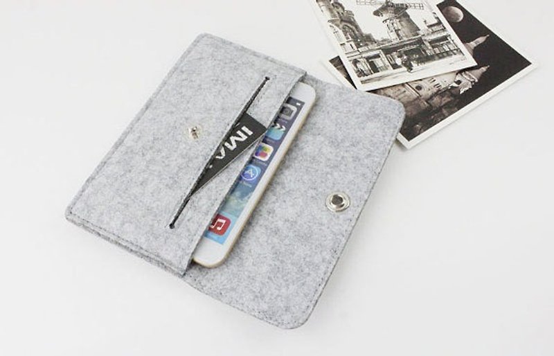 可订制 保护套 毛毡套 iphone 14 Xiaomi 手机套 手机袋 112 - 手机壳/手机套 - 其他材质 灰色