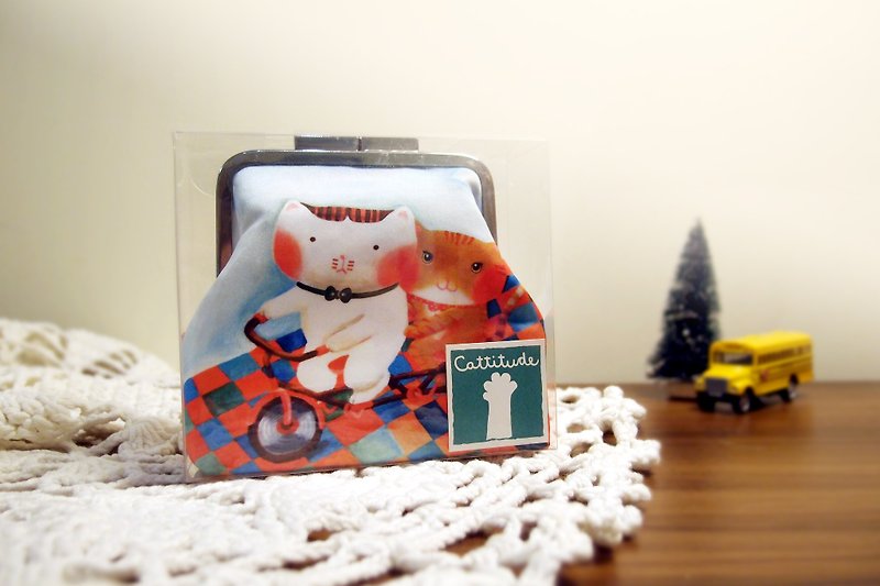 【Cattitude】猫猫 插画 零钱包　Coins Bag  共8款 - 零钱包 - 其他材质 