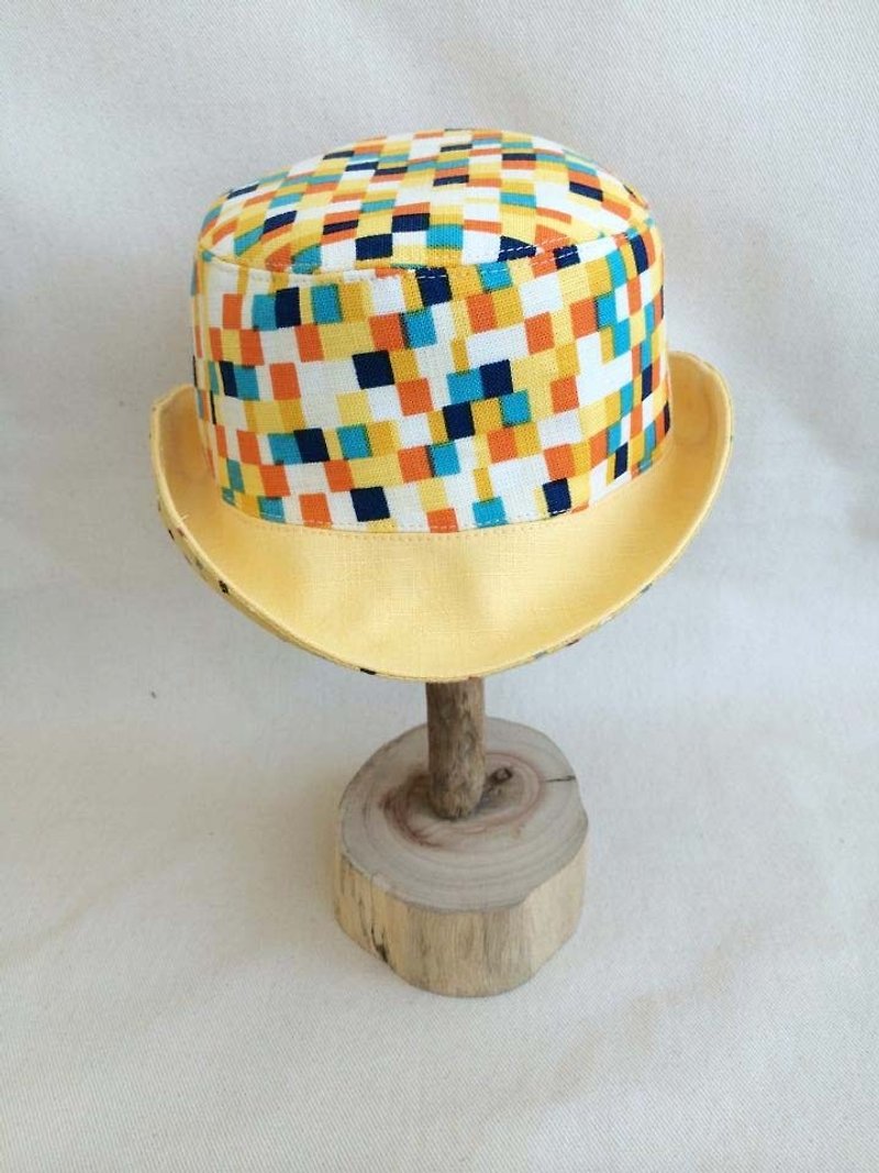 Va手工大人帽系列  糖果方块双面渔夫帽 - 帽子 - 其他材质 多色