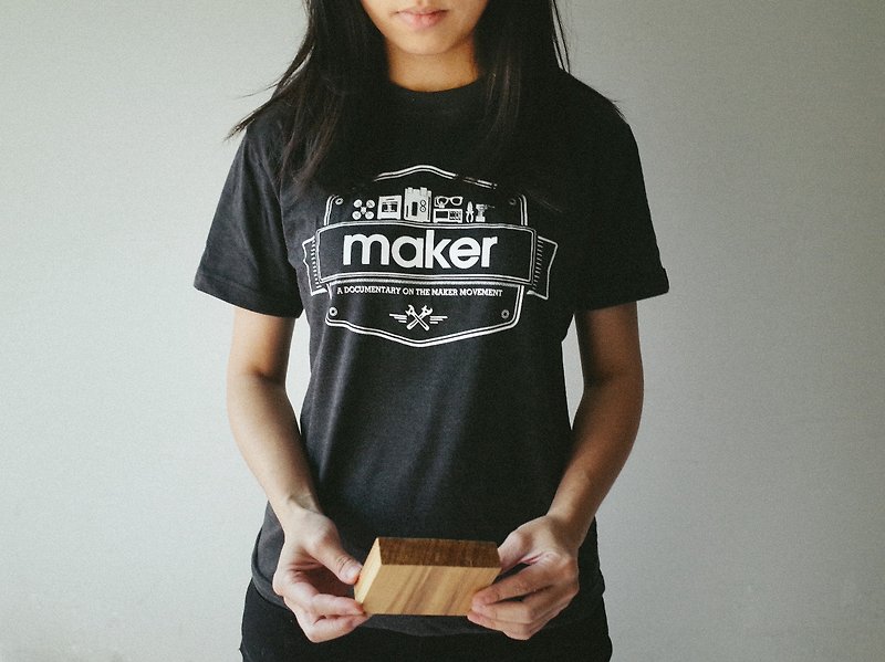 【Maker绝版T恤 - 最后收藏机会】 - 中性连帽卫衣/T 恤 - 棉．麻 黑色