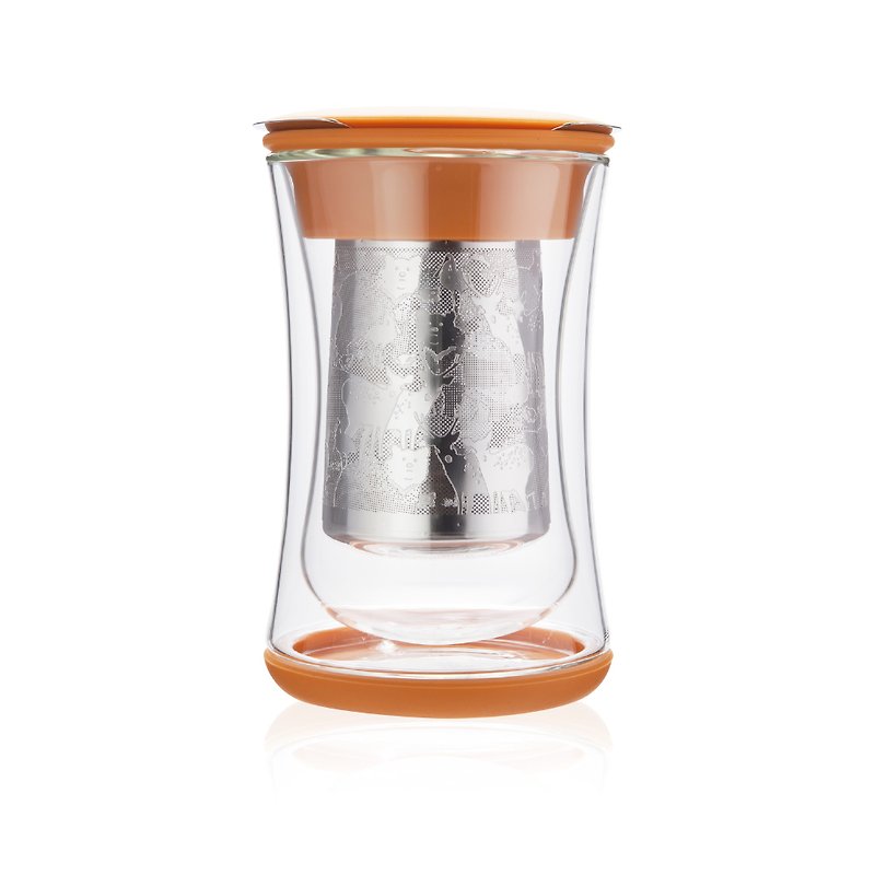 自由叶 | 森林 | 台湾印象冲茶器 - 保温瓶/保温杯 - 玻璃 橘色
