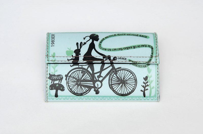 1983ER纸包-爱丽丝脚踏车 - 皮夹/钱包 - 纸 蓝色