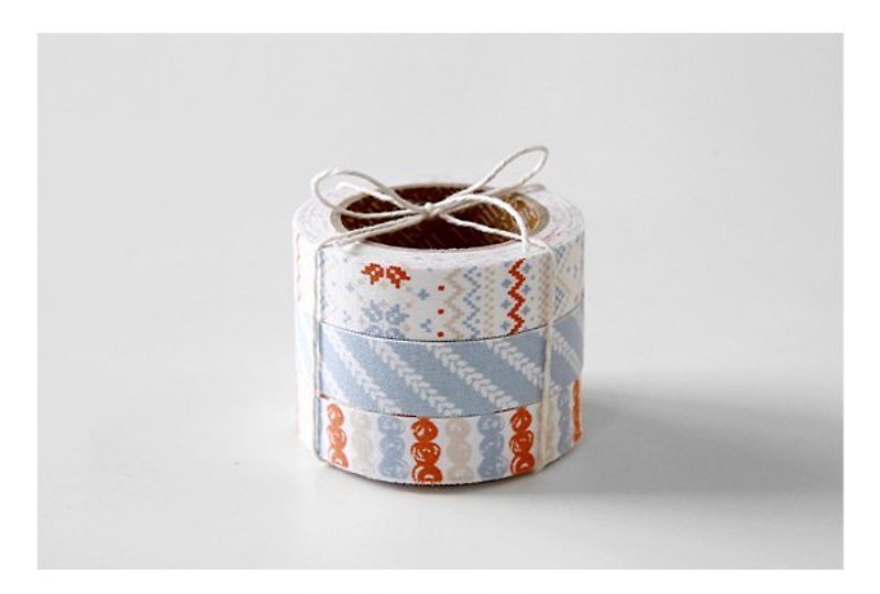 Dailylike fabric tape 北欧风布胶带(三入) 38-Knit,E2D54142 - 纸胶带 - 其他材质 多色