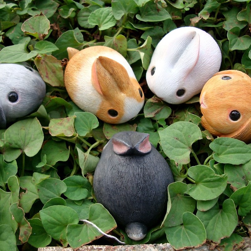 疗愈圆滚滚系列-兔子兔子 Rabbit/Bunny - 摆饰 - 塑料 