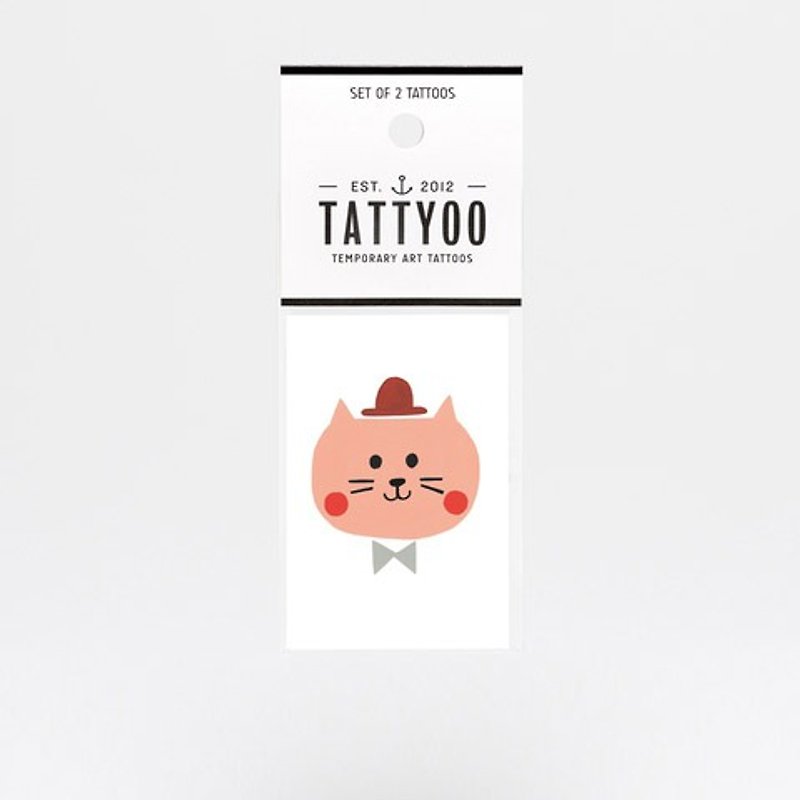 查理猫 刺青纹身贴纸 | TATTYOO - 纹身贴 - 纸 多色
