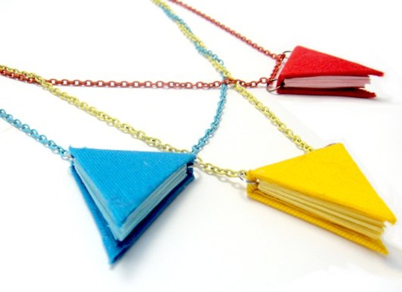 游园地旗帜 :: 迷你三角本子项链 - 项链 - 纸 