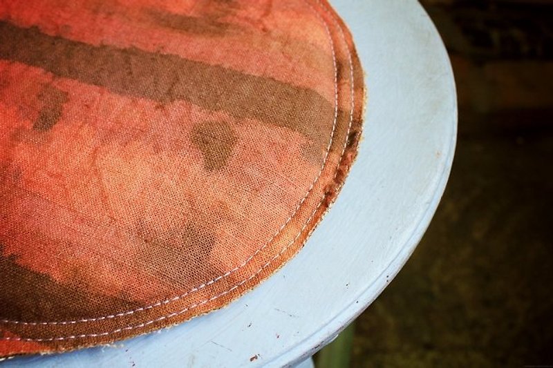 【ZhiZhiRen】夏日织织凉品/植物染杯垫 – 木星 - 杯垫 - 其他材质 橘色