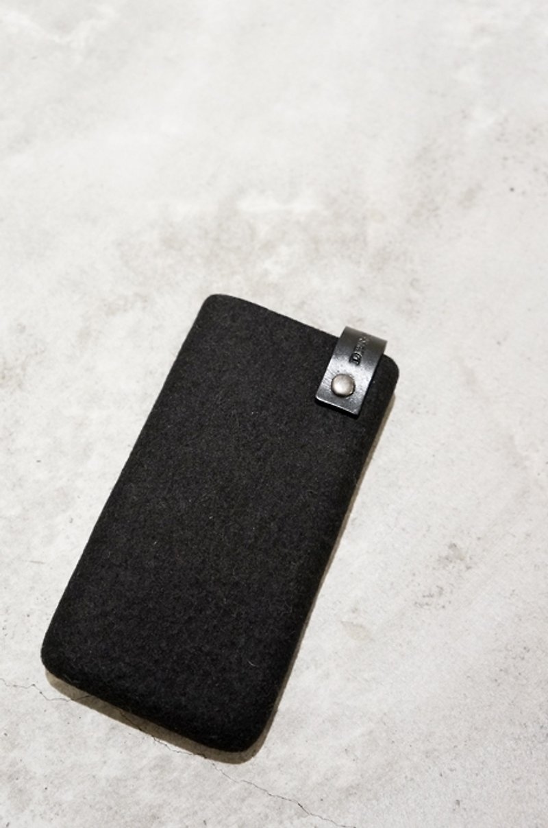 无缝转式款 - iphone SE专用 - 手机壳/手机套 - 羊毛 黑色