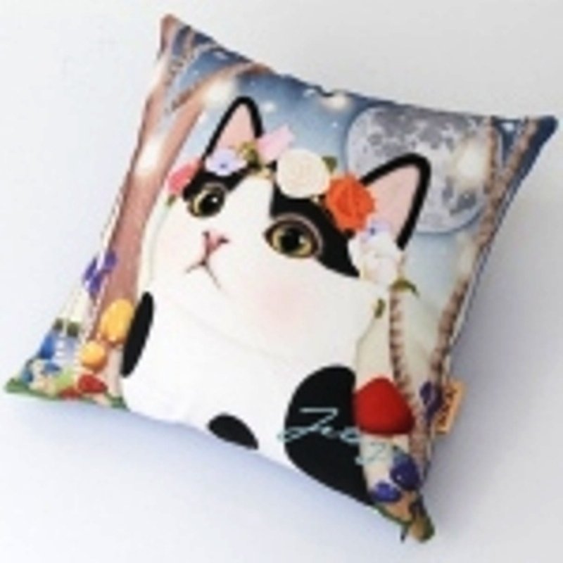 JETOY,Choo choo 甜蜜猫抱枕坐垫_Secret night（J1406803） - 枕头/抱枕 - 其他材质 多色