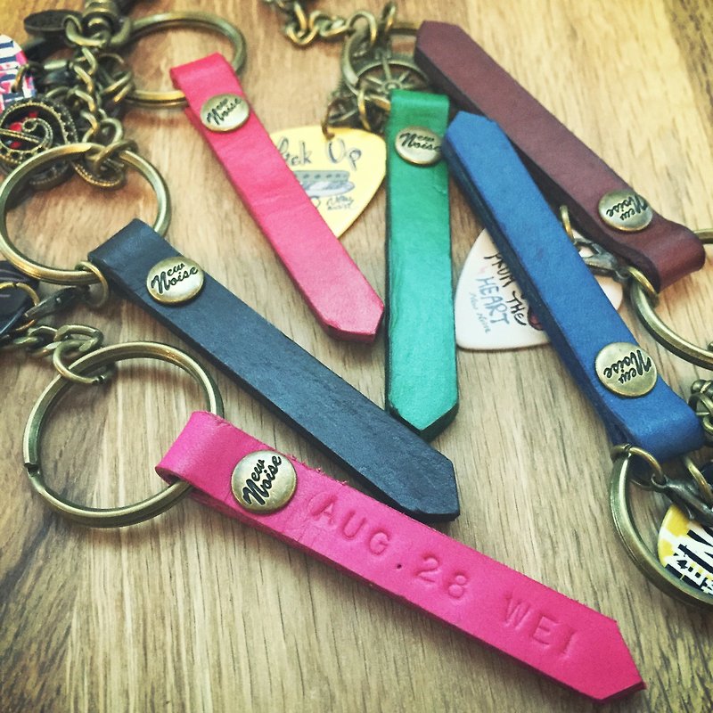 NEW NOISE- HOLD 长条皮革钥匙圈／吊饰二用 - 钥匙链/钥匙包 - 真皮 多色