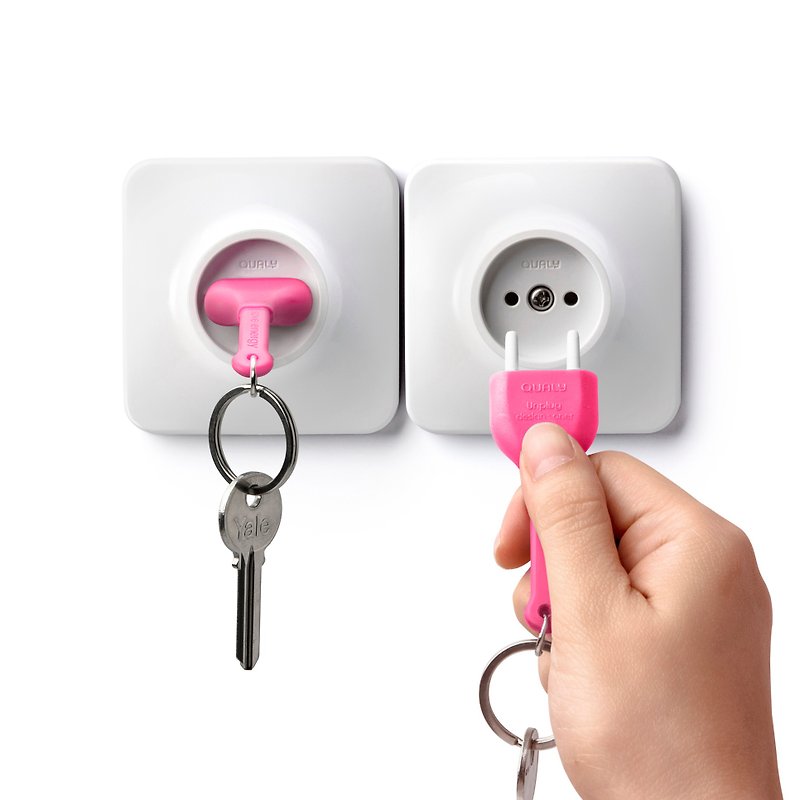 特价- QUALY 不插电钥匙圈 外盒微瑕 - 钥匙链/钥匙包 - 塑料 多色