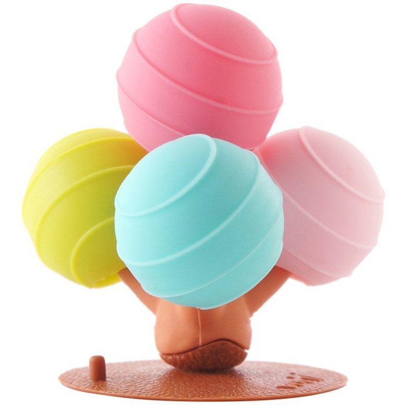 Vacii Candy Tree 桌上固定器 - 糖果 - 卷线器/电线收纳 - 硅胶 粉红色