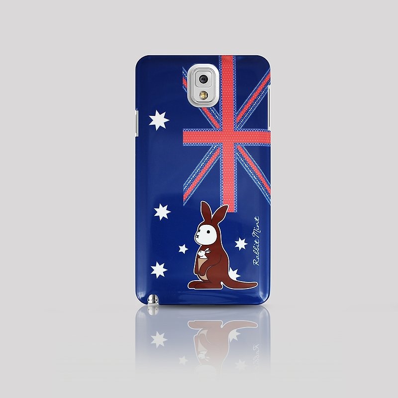 (Rabbit Mint) 薄荷兔手机壳 - 兔子爱旅行系列 - 澳洲 Samsung Note 3 (P00054) - 手机壳/手机套 - 塑料 蓝色
