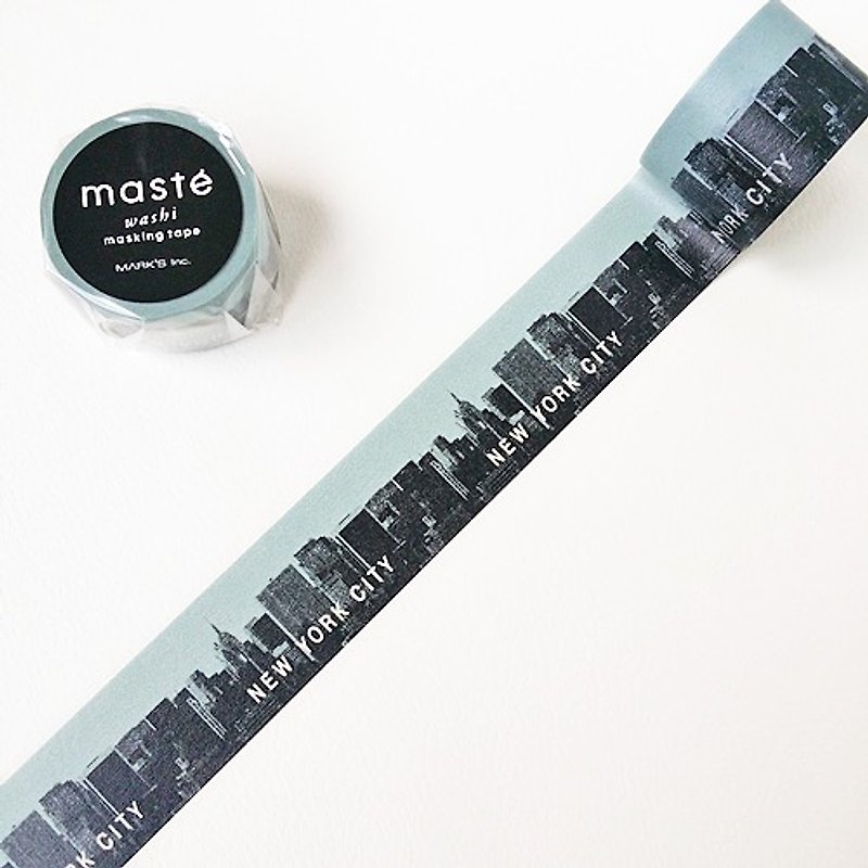 maste 和纸胶带 Multi City【纽约(MST-MKT65-A)】 - 纸胶带 - 纸 灰色