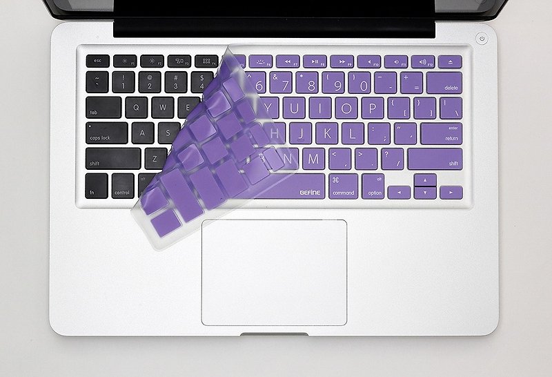 BEFINE MacBook Pro 13/15/17专用键盘保护膜(KUSO英文Lion版) 紫底白字(8809305221637) 此版无注音 - 电脑配件 - 其他材质 紫色