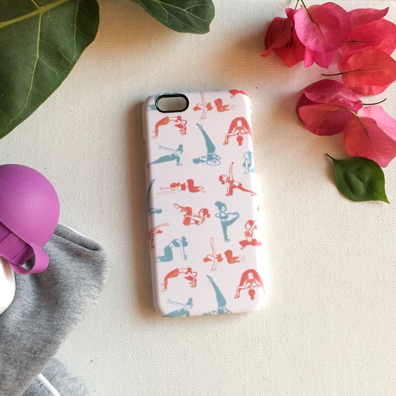 运动女孩的手机壳 瑜珈Yoga 可定制化手机壳 - 手机壳/手机套 - 塑料 粉红色