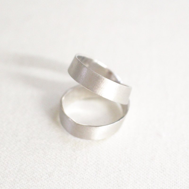 シルバーのリバーシブルリング Silver色 - 戒指 - 其他金属 灰色