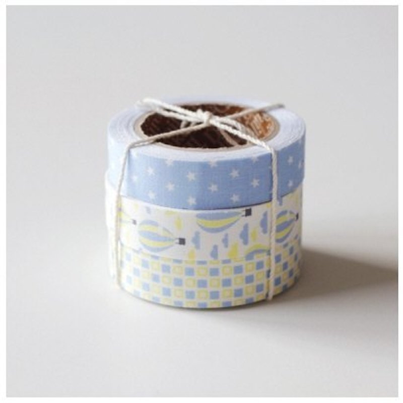 Dailylike fabric tape 北欧风布胶带(三入) 18-Voyage,E2D94937 - 纸胶带 - 其他材质 蓝色