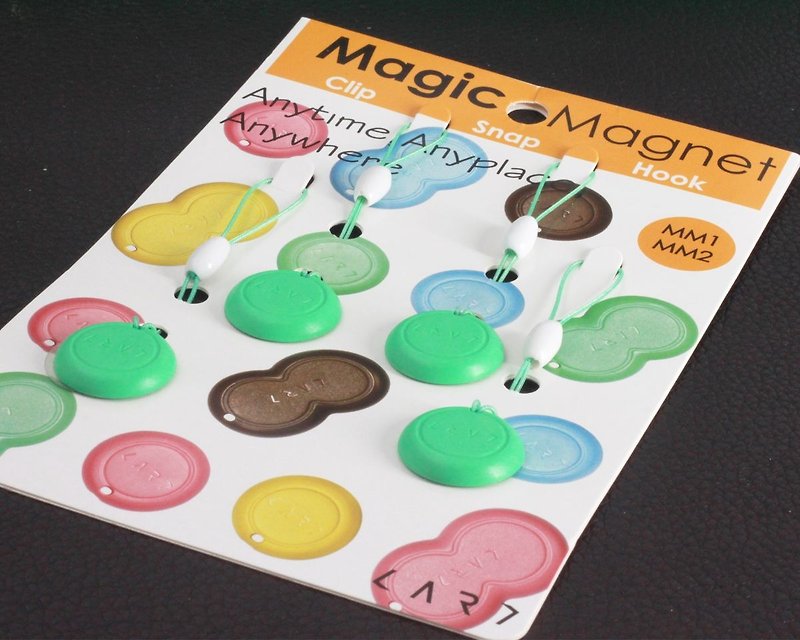 【MOGICS】 强力磁扣 2 组入(薄荷绿) - 其他 - 纸 绿色